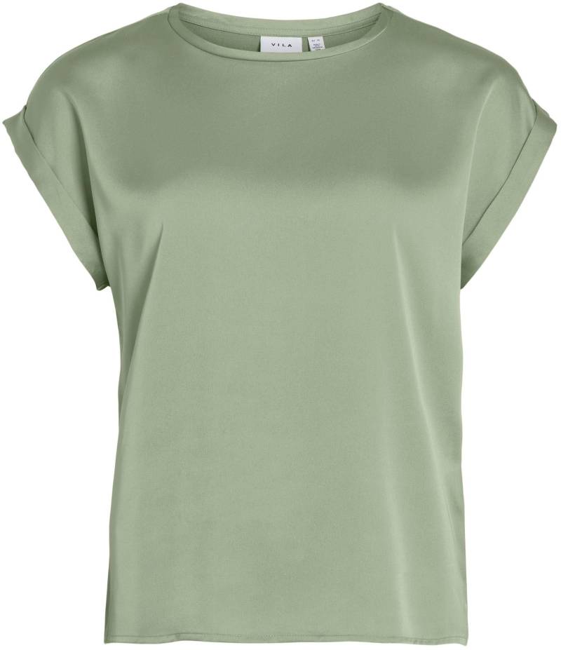 Vila Kurzarmshirt »VIELLETTE S/S SATIN TOP - NOOS«, Satin Optik von Vila