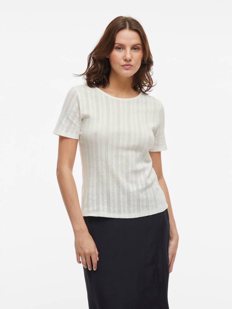 Vila Kurzarmshirt »VIKASSIE S/S POINTELLE TOP - NOOS« von Vila