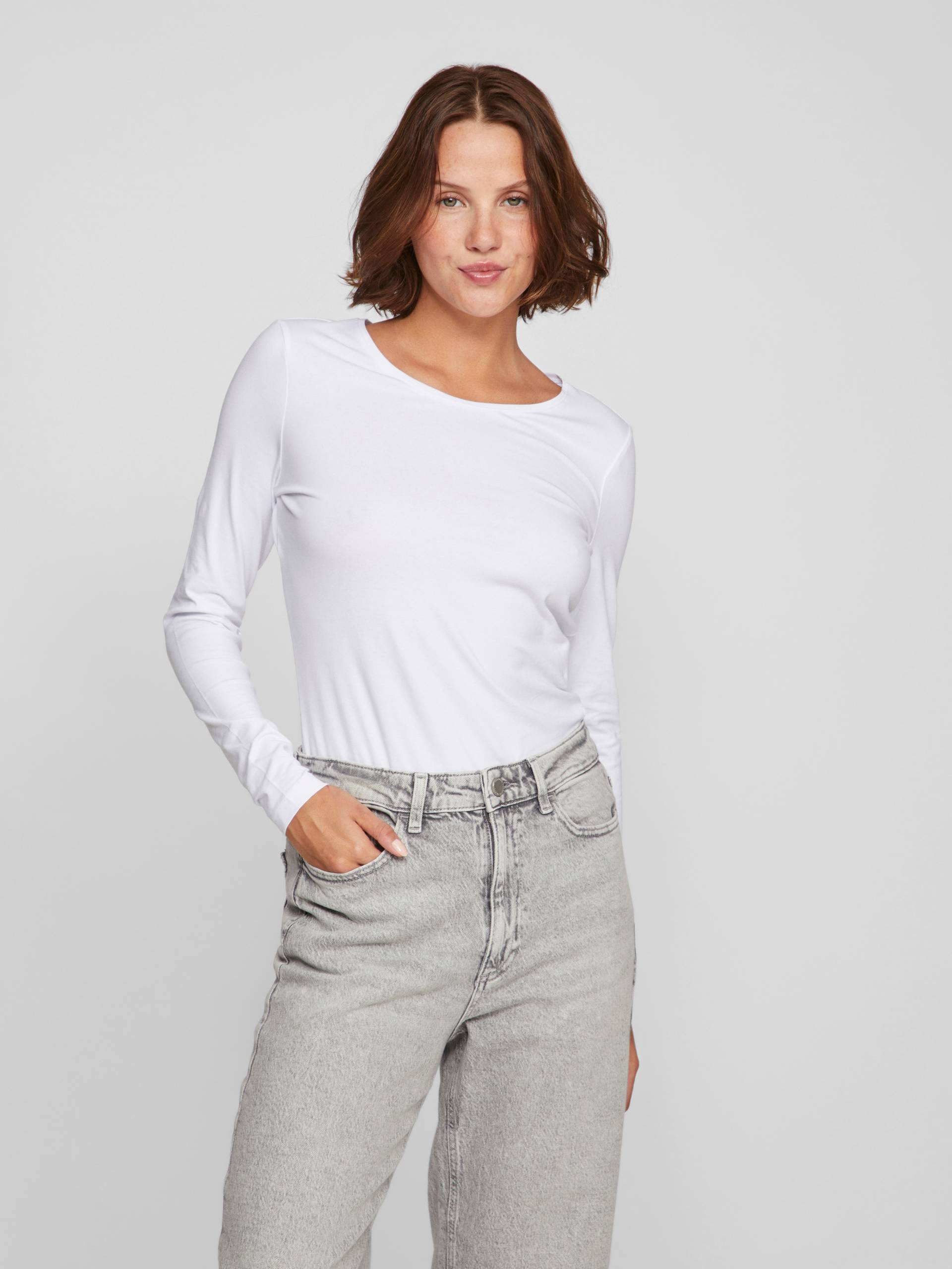 Vila Langarmshirt »VINORA L/S O-NECK TOP - NOOS« von Vila