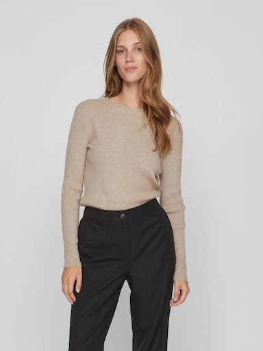 Vila Rundhalspullover »VICOMFY O-NECK L/S KNIT TOP/SU - NOOS« von Vila