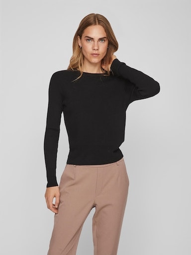 Vila Rundhalspullover »VICOMFY O-NECK L/S KNIT TOP/SU - NOOS« von Vila