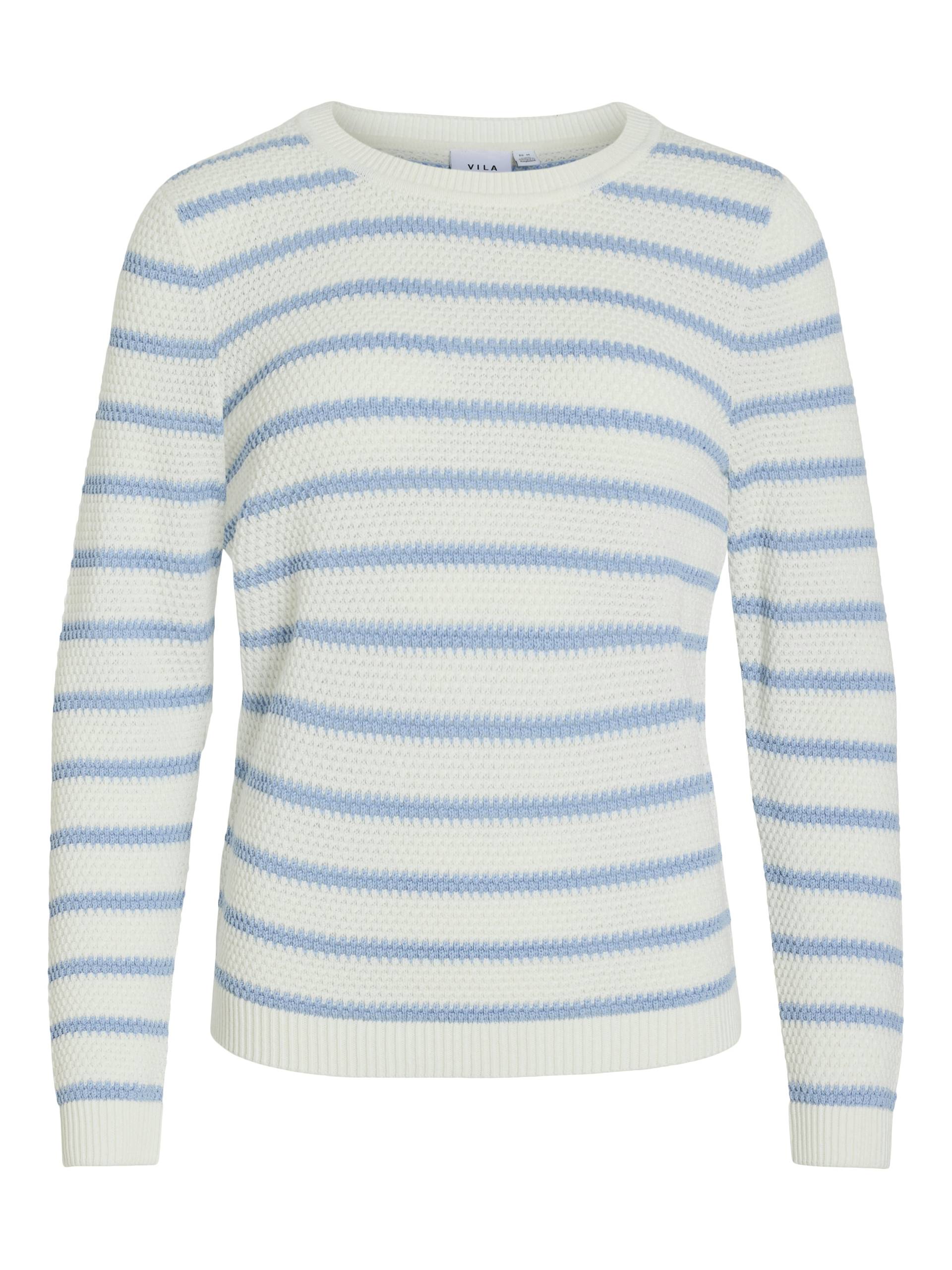 Vila Rundhalspullover »VIDALO O-NECK L/S STRIPE KNIT TOP- NOOS« von Vila