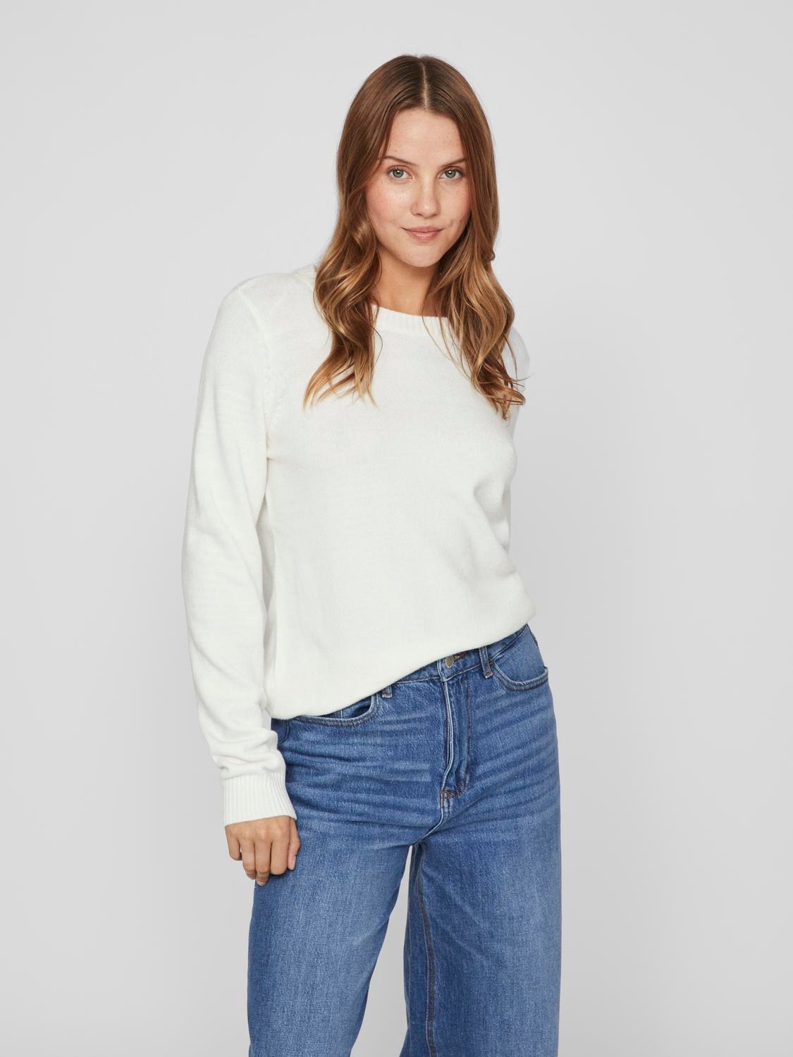 Vila Rundhalspullover »VIRIL O-NECK L/S KNIT TOP - NOOS« von Vila