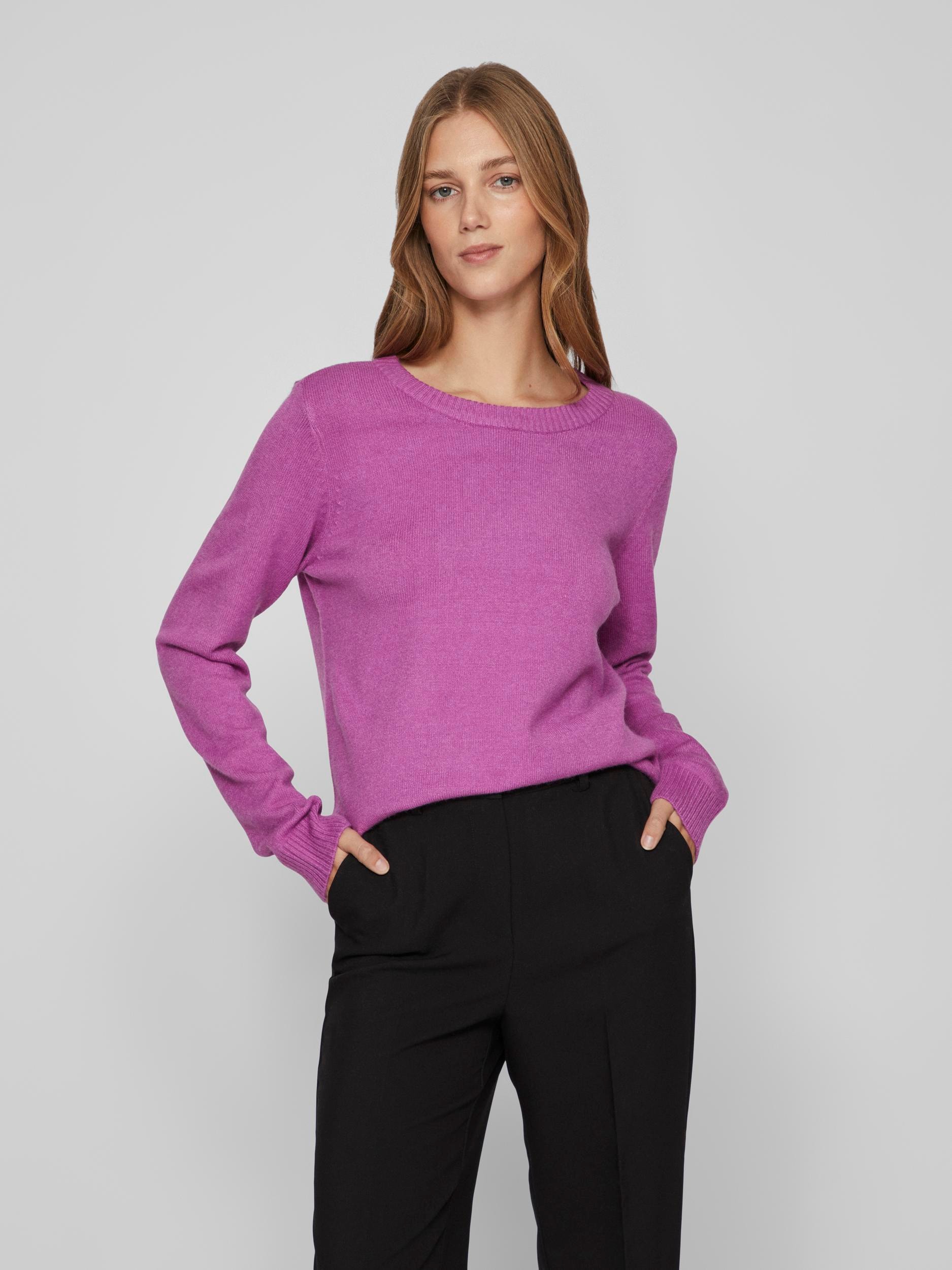 Vila Rundhalspullover »VIRIL O-NECK L/S KNIT TOP - NOOS« von Vila