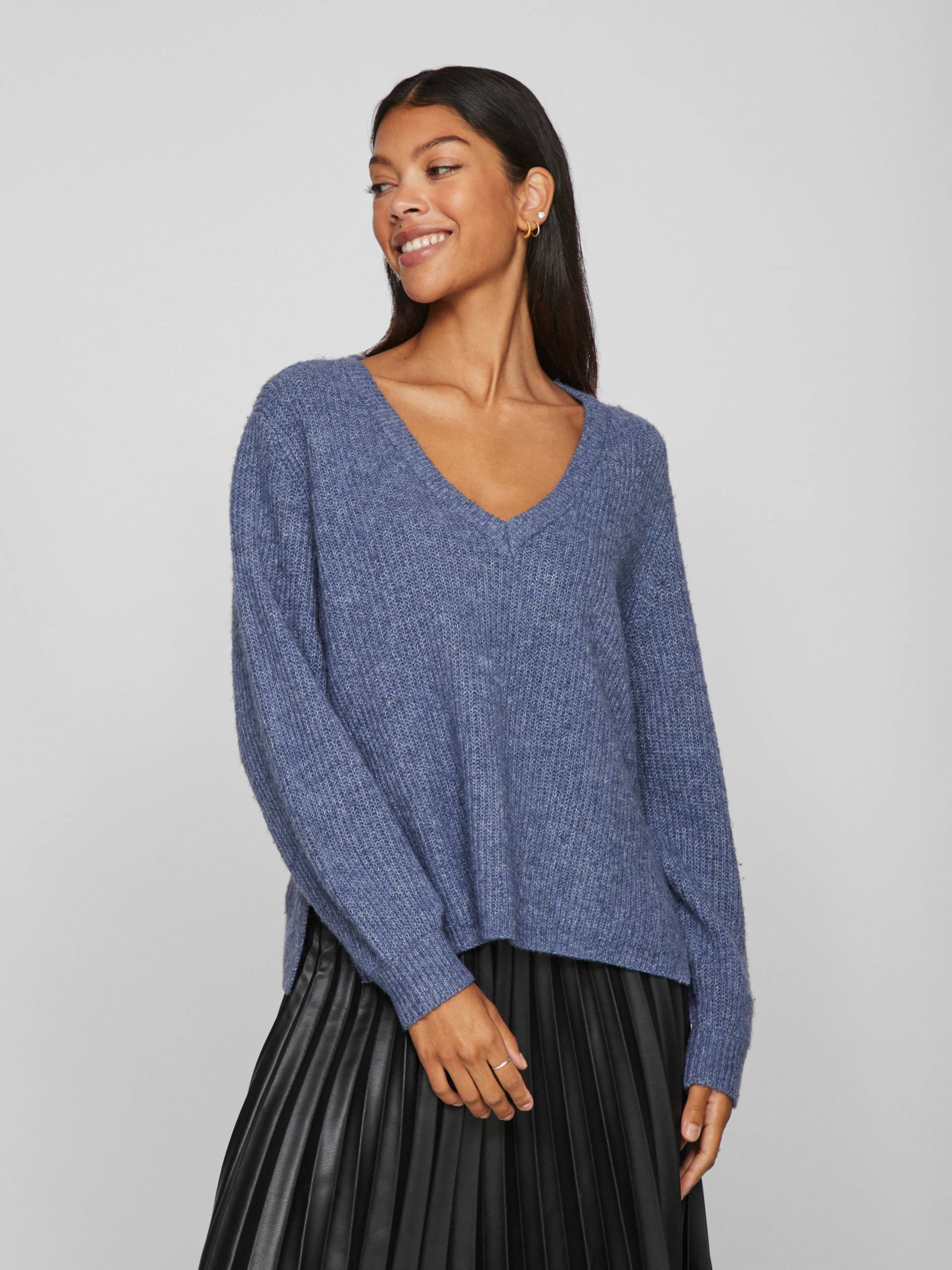 Vila V-Ausschnitt-Pullover »VIBELUNA V-NECK REV L/S KNIT TOP - NOOS« von Vila