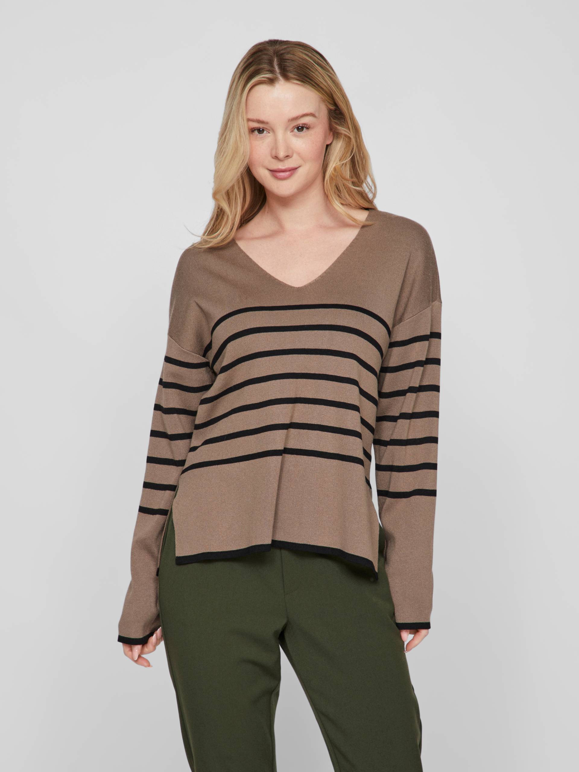 Vila V-Ausschnitt-Pullover »VIOSTRIA V-NECK L/S REV TOP-NOOS« von Vila