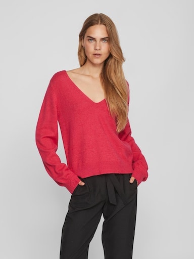 Vila V-Ausschnitt-Pullover »VIRIL REV V-NECK L/S TOP - NOOS« von Vila