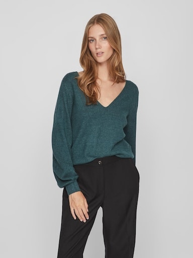 Vila V-Ausschnitt-Pullover »VIRIL REV V-NECK L/S TOP - NOOS« von Vila