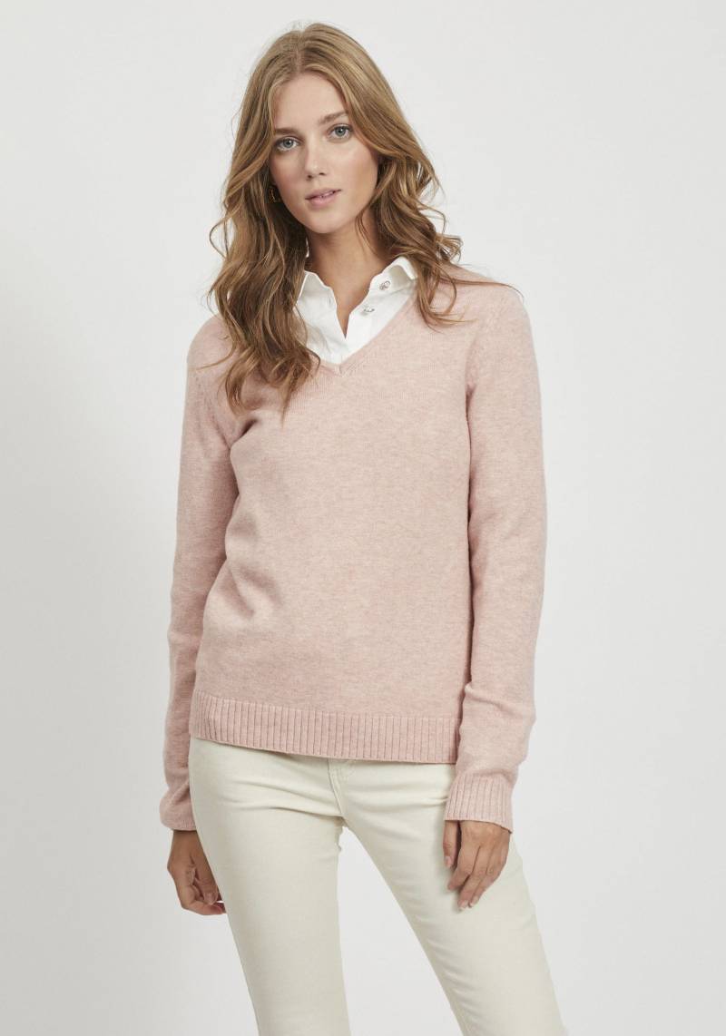 Vila V-Ausschnitt-Pullover »VIRIL V-NECK«, in melierter Optik von Vila