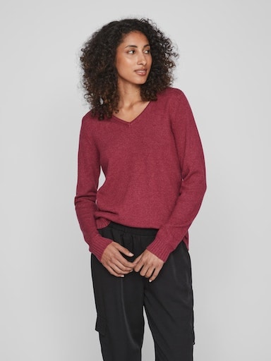 Vila V-Ausschnitt-Pullover »VIRIL V-NECK L/S KNIT TOP - NOOS« von Vila