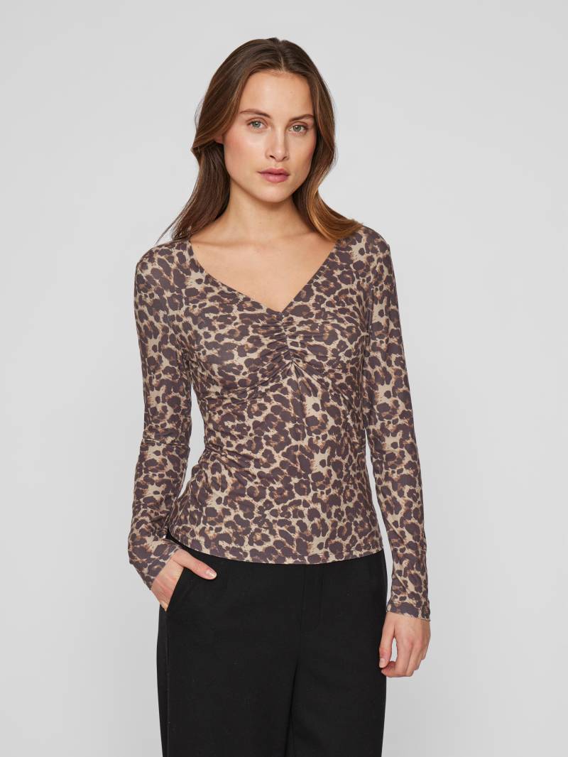 Vila V-Shirt »VILEOA V-NECK L/S TOP - NOOS« von Vila