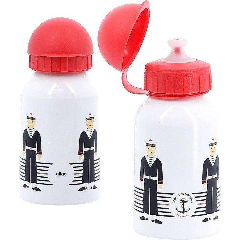 Trinkflasche Ecole Des Mousses - Marine Nationale Unisex Weiss S von Vilac