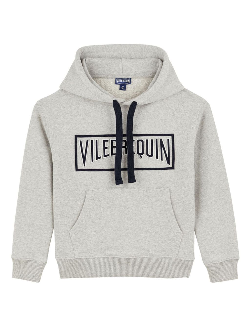 Vilebrequin Kids 3D logo-embroidered hoodie - Grey von Vilebrequin Kids