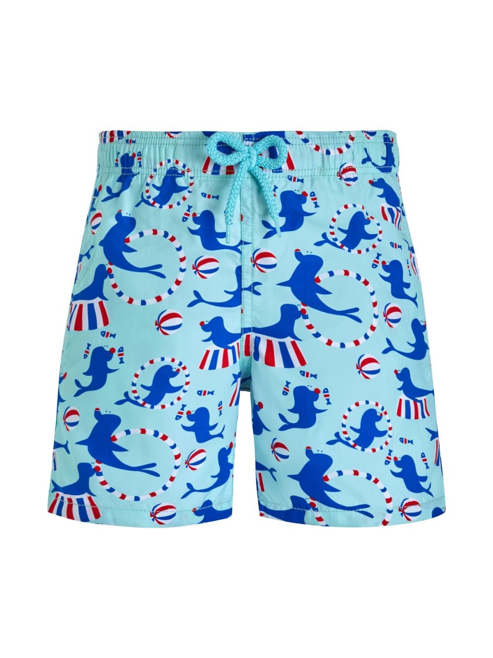 Vilebrequin Kids Jim graphic-print swim trunks - Blue von Vilebrequin Kids