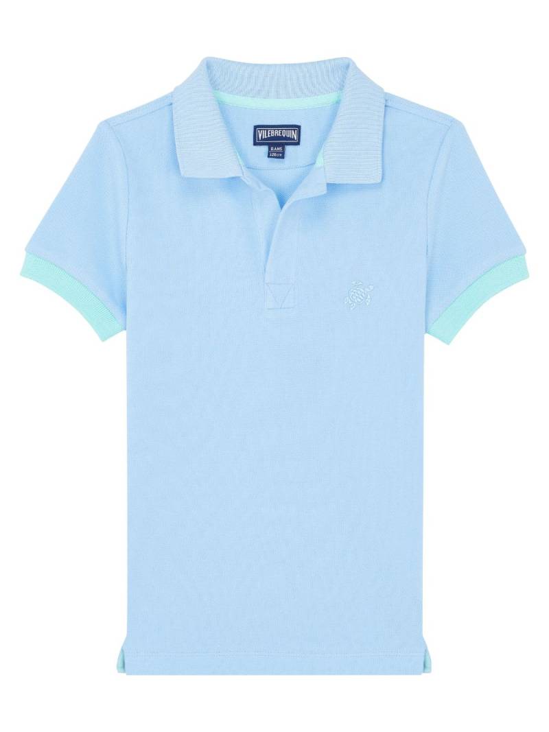 Vilebrequin Kids Pantin organic-cotton polo shirt - Blue von Vilebrequin Kids