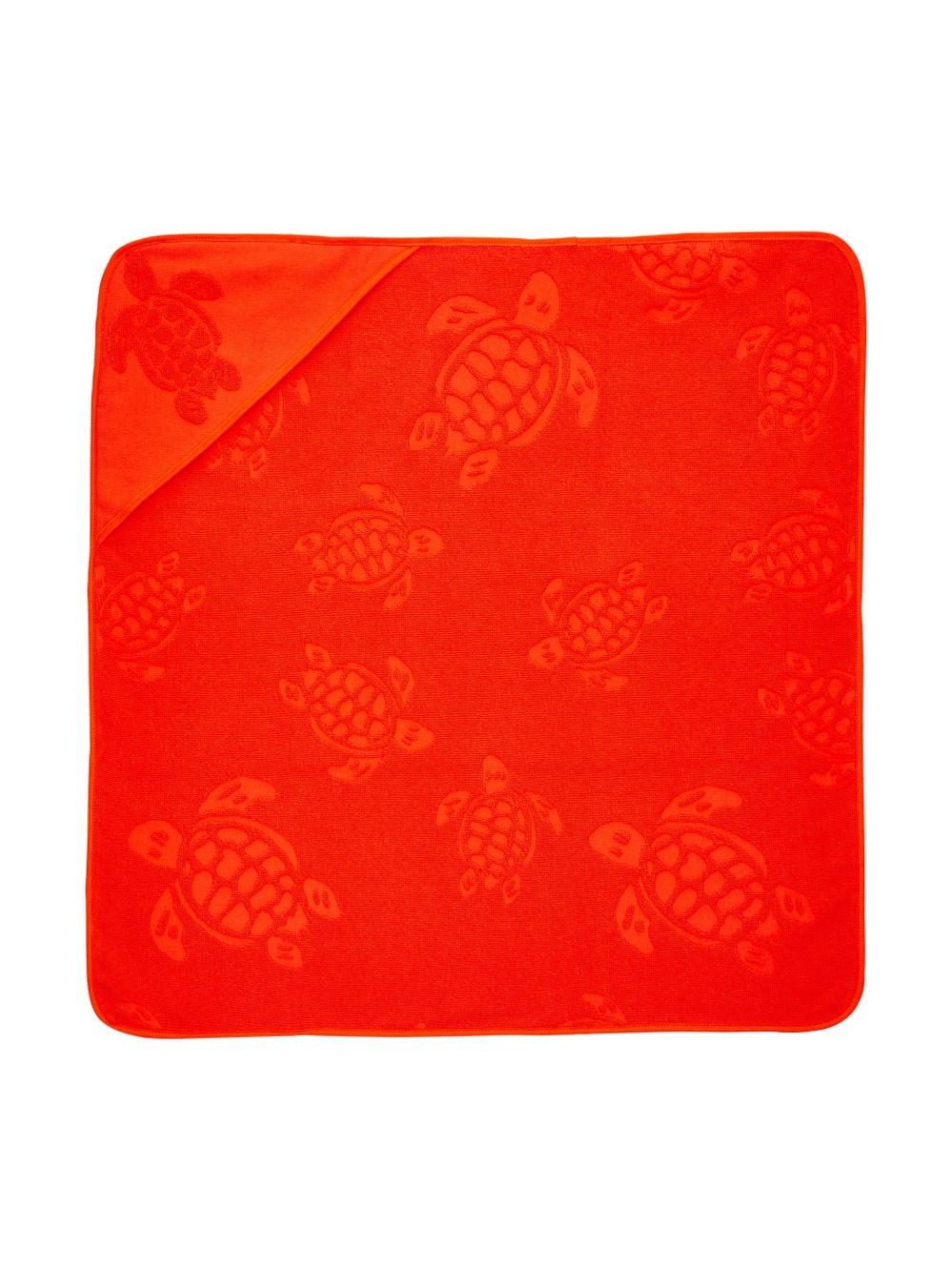 Vilebrequin Kids Santou logo-jacquard beach towel - Red von Vilebrequin Kids