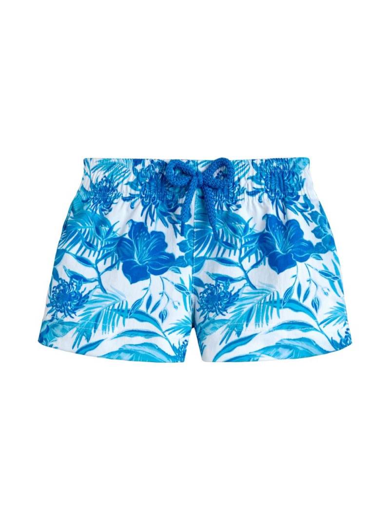 Vilebrequin Kids Tahiti Flowers swim shorts - White von Vilebrequin Kids