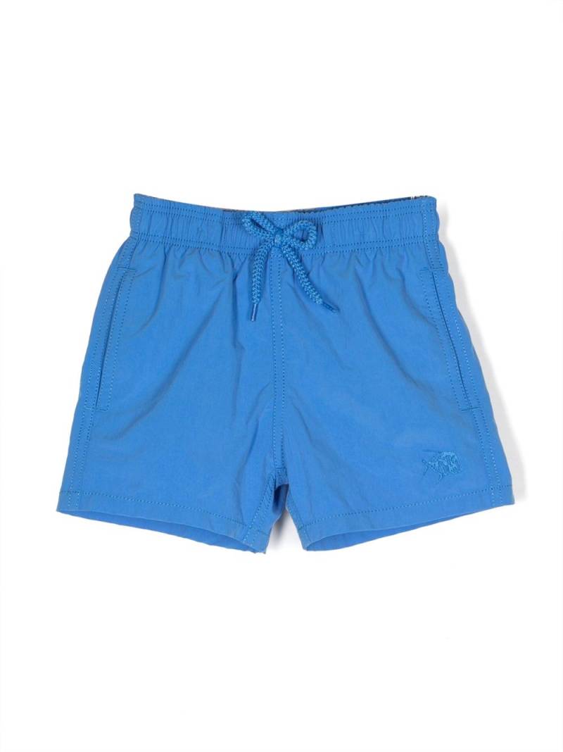 Vilebrequin Kids embroidered-logo drawstring swim shorts - Blue von Vilebrequin Kids