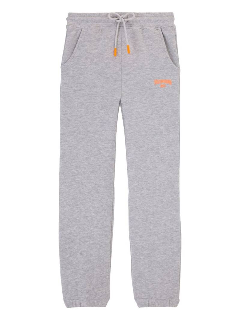 Vilebrequin Kids logo-appliqué organic cotton track pants - Grey von Vilebrequin Kids