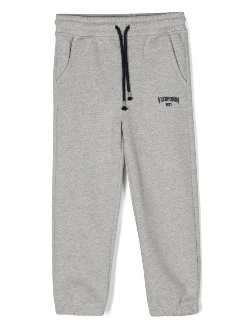 Vilebrequin Kids logo-embroidered drawstring track pants - Grey von Vilebrequin Kids