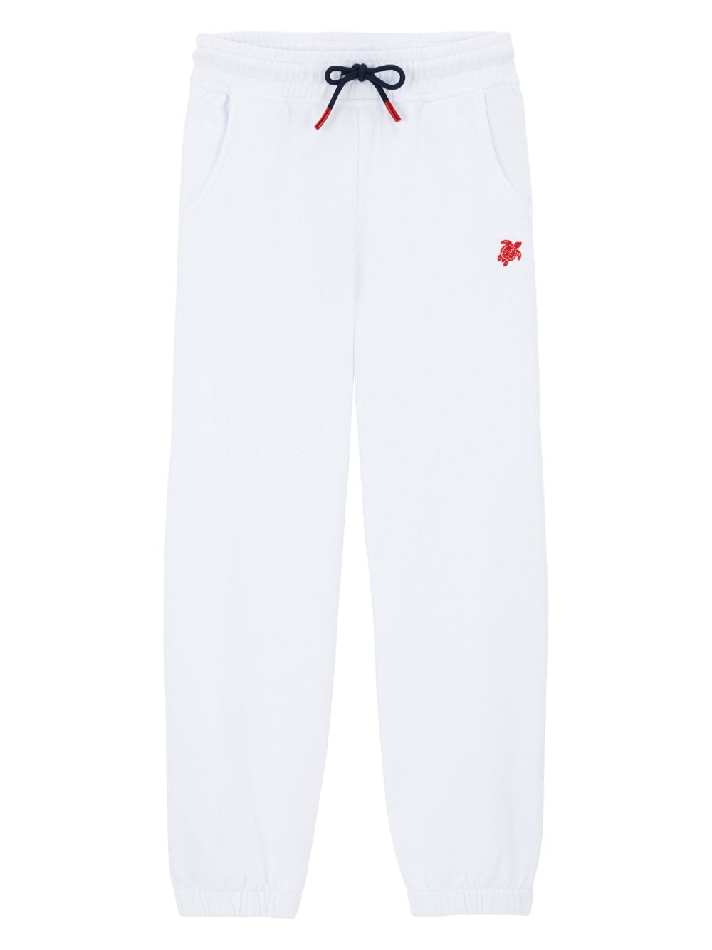 Vilebrequin Kids turtle-embroidered organic cotton track pants - White von Vilebrequin Kids