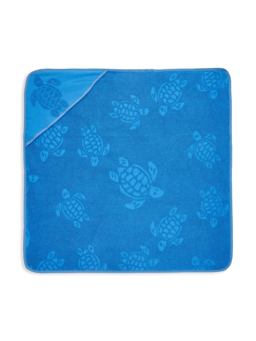 Vilebrequin Kids turtle-jacquard organic cotton towel - Blue von Vilebrequin Kids