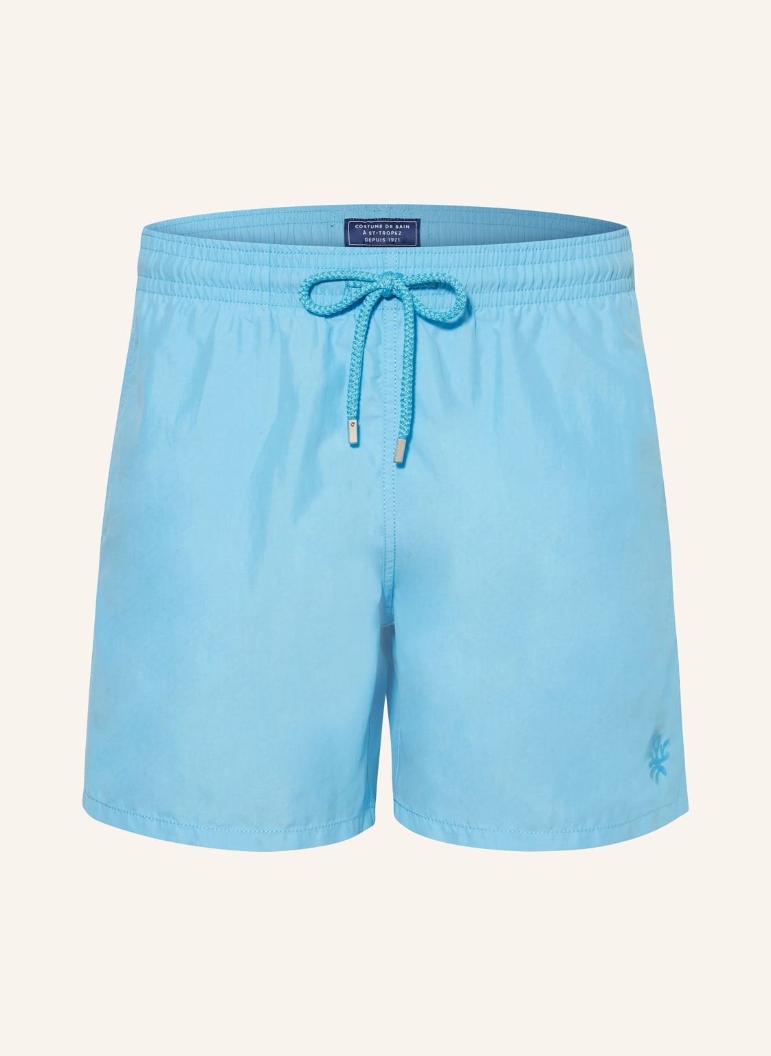 Vilebrequin Badeshorts Moorea Watereffect Mit Wasseraktivem Print grau von Vilebrequin