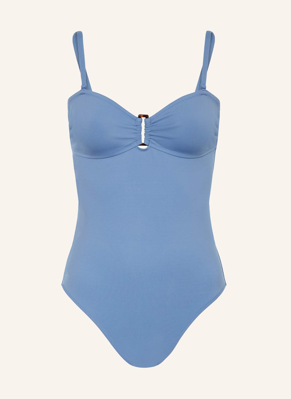 Vilebrequin Bandeau-Badeanzug Solid Lucette blau von Vilebrequin