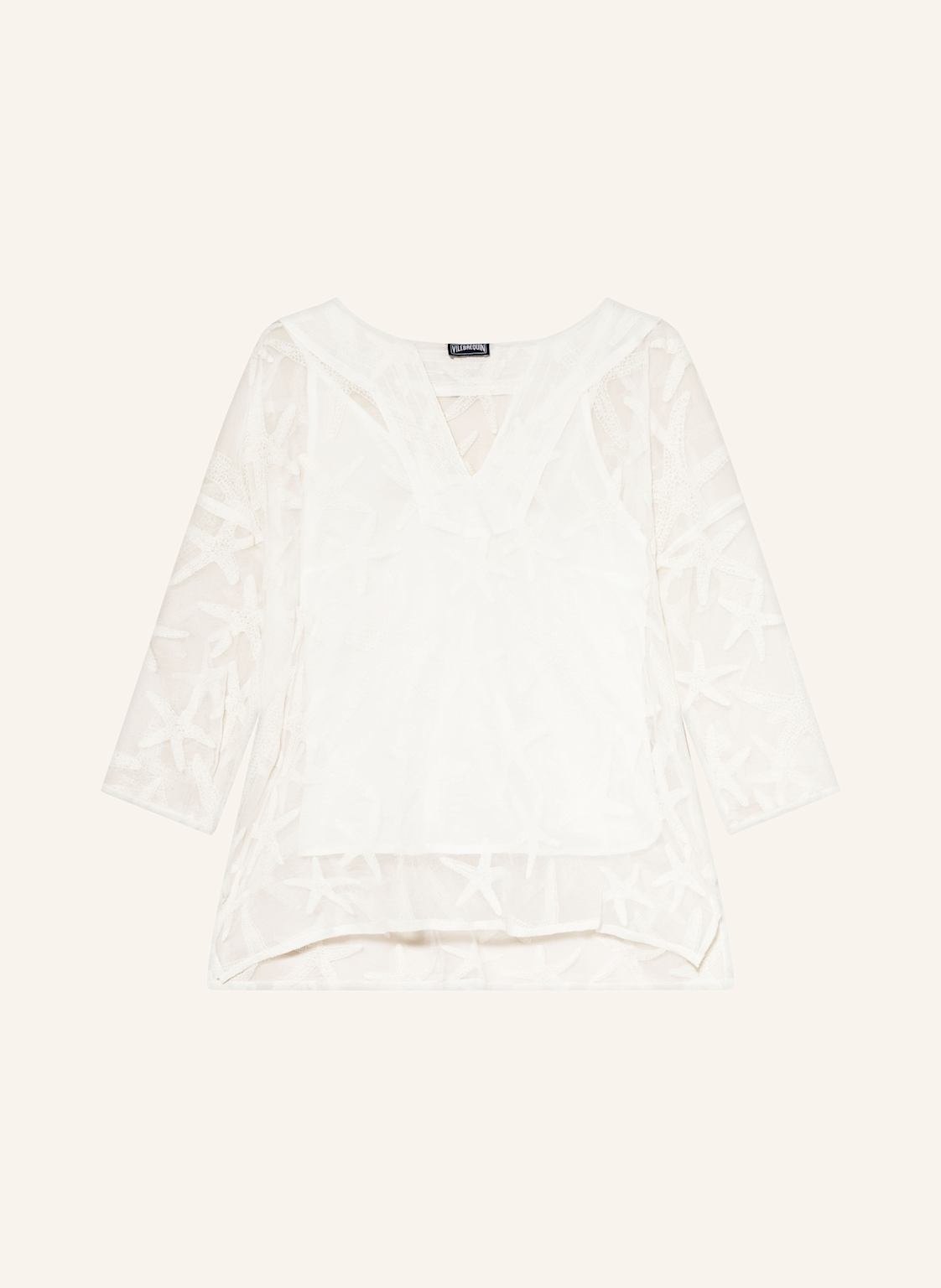 Vilebrequin Blusenshirt Solid Lorna Aus Seide weiss von Vilebrequin