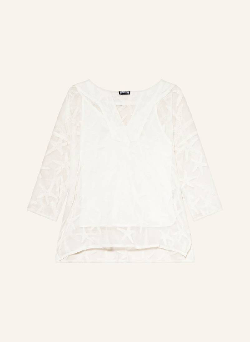 Vilebrequin Blusenshirt Solid Lorna Aus Seide weiss von Vilebrequin
