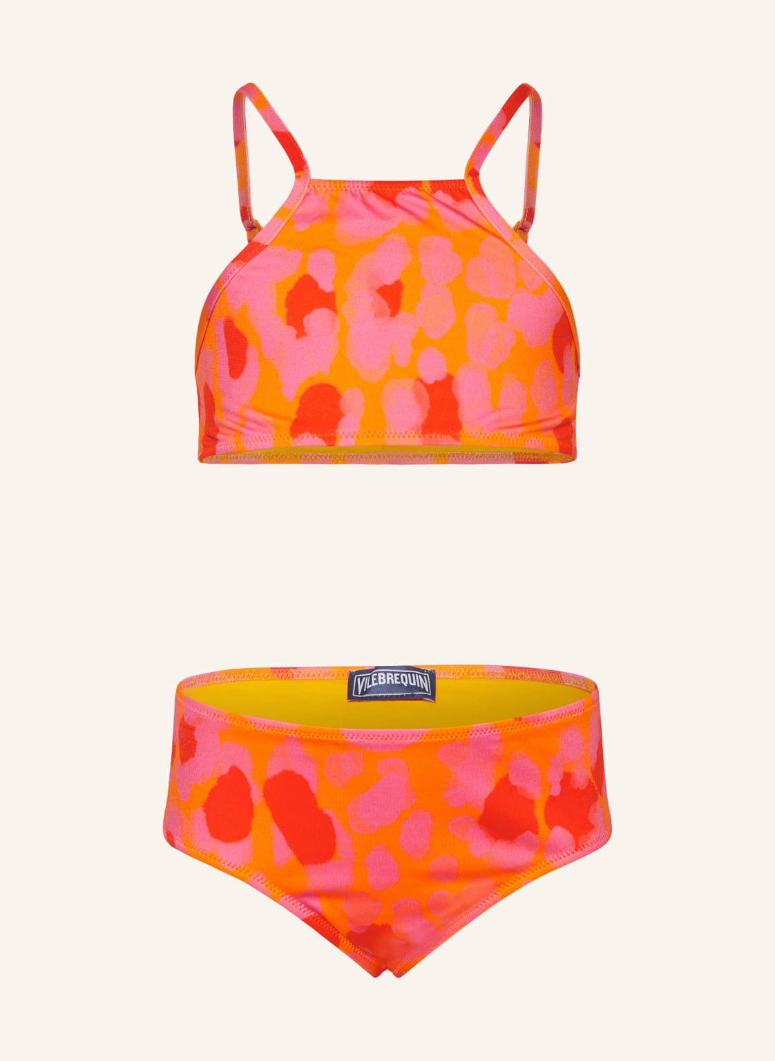 Vilebrequin Bustier-Bikini New Leopard orange von Vilebrequin