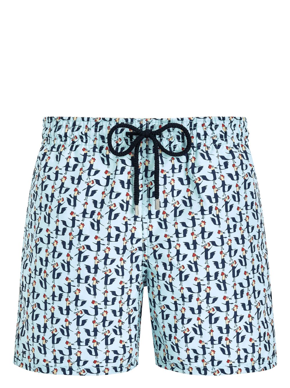 Vilebrequin Cocorico-print drawstring swim shorts - Blue von Vilebrequin