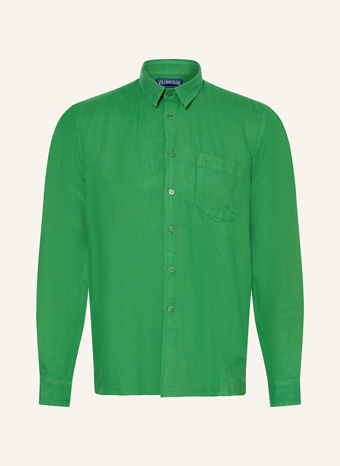 Vilebrequin Leinenhemd Regulrar Fit gruen Vilebrequin Leinenhemd Regulrar Fit gruen von Vilebrequin