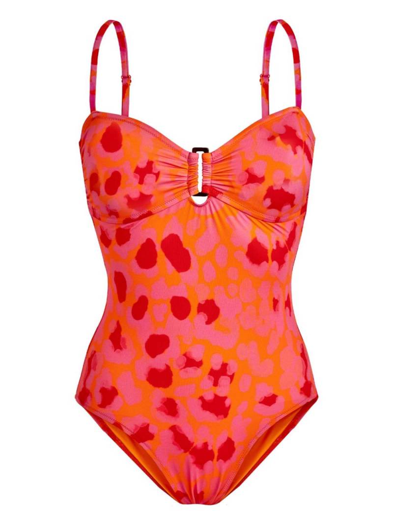 Vilebrequin Lucette abstract-print swimsuit - Pink von Vilebrequin