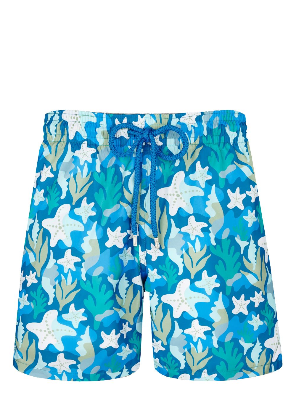 Vilebrequin Mahina seaweed-print swim shorts - Blue von Vilebrequin