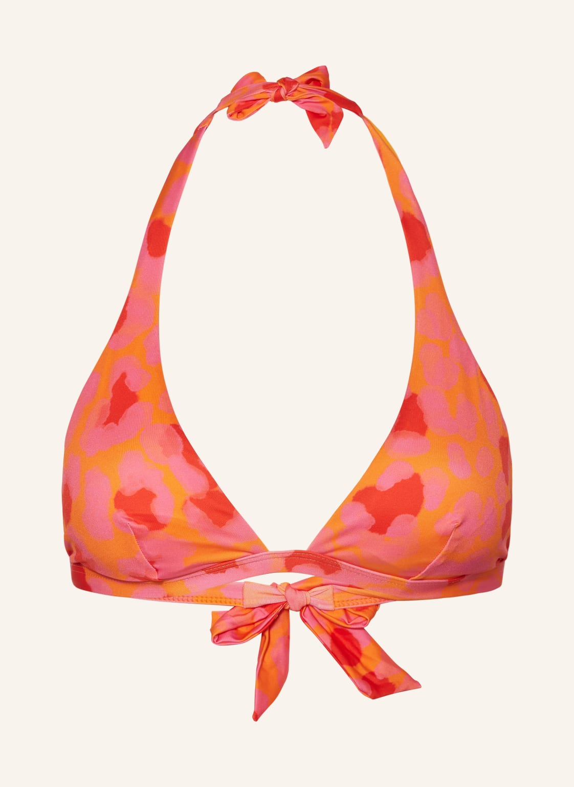 Vilebrequin Neckholder-Bikini-Top New Leopard orange von Vilebrequin