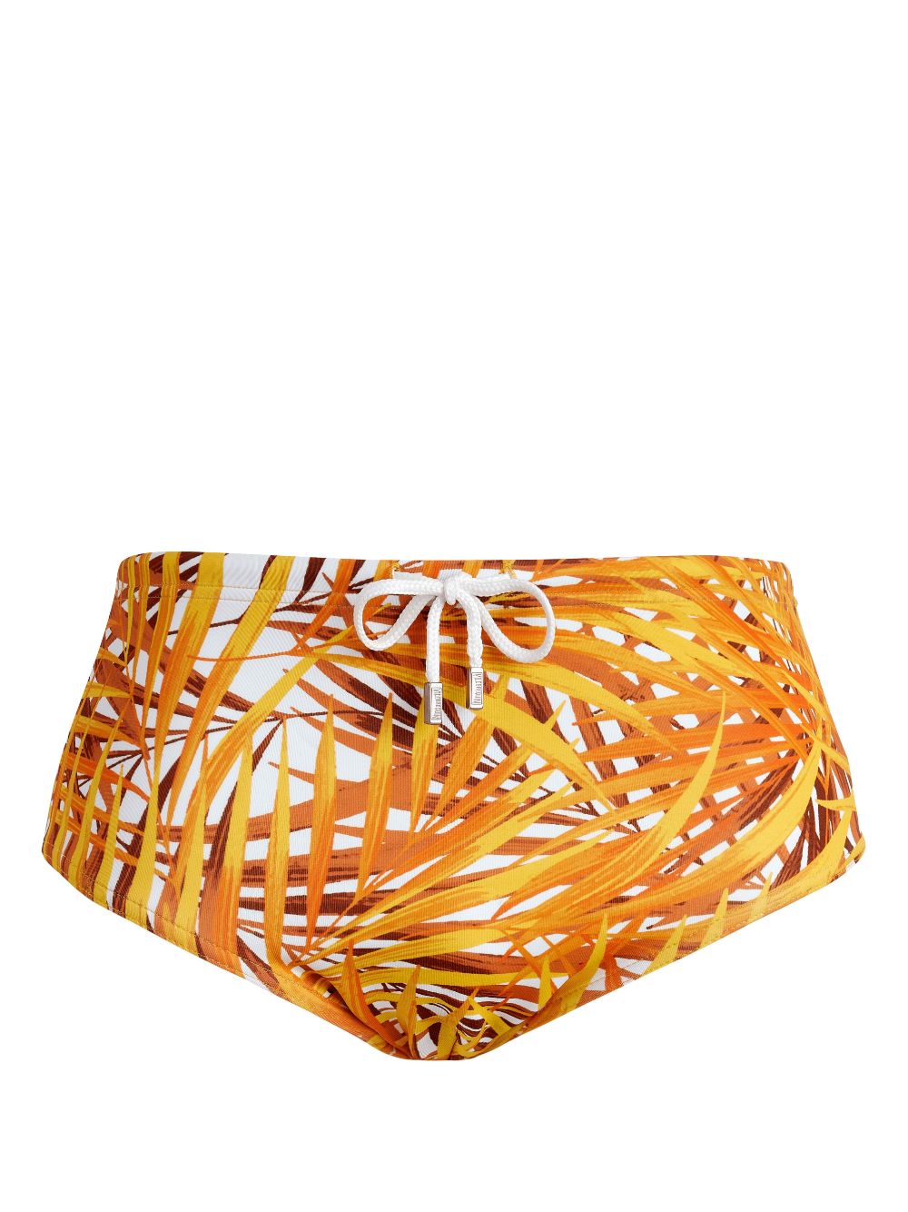 Vilebrequin Palm Leaves-print swim trunks - Orange von Vilebrequin