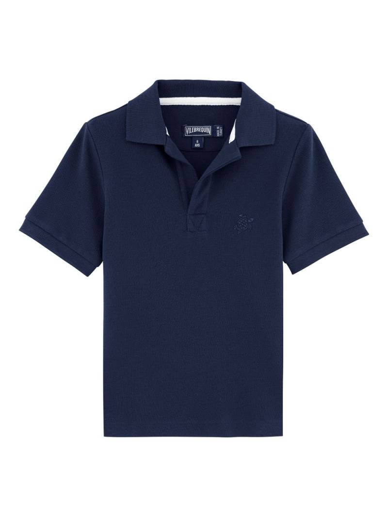 Vilebrequin Kids Pantin cotton polo shirt - Blue von Vilebrequin Kids