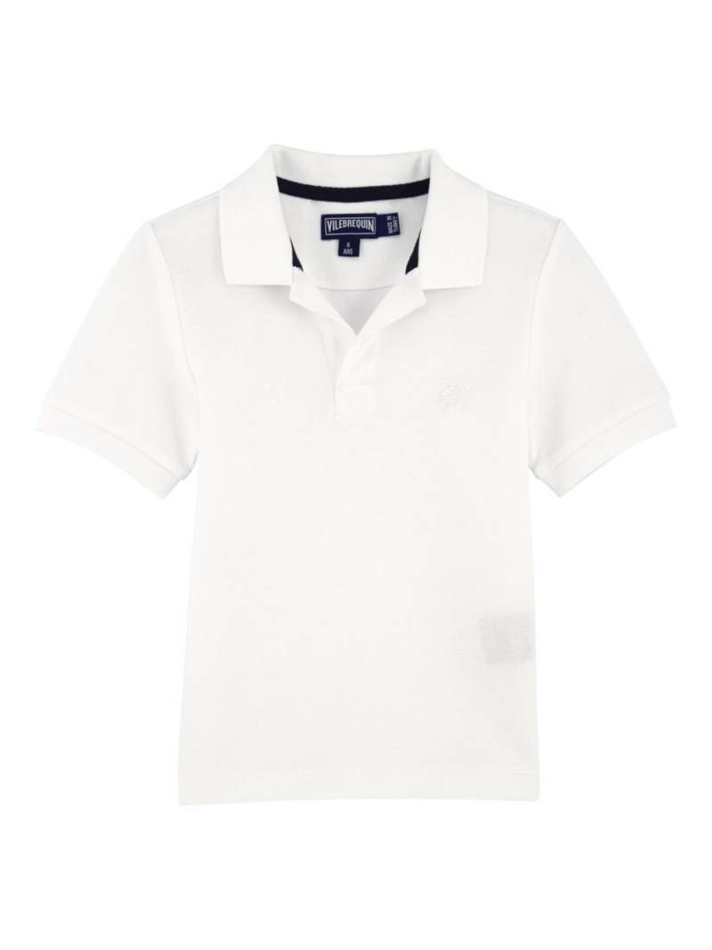 Vilebrequin Kids Pantin cotton polo shirt - White von Vilebrequin Kids