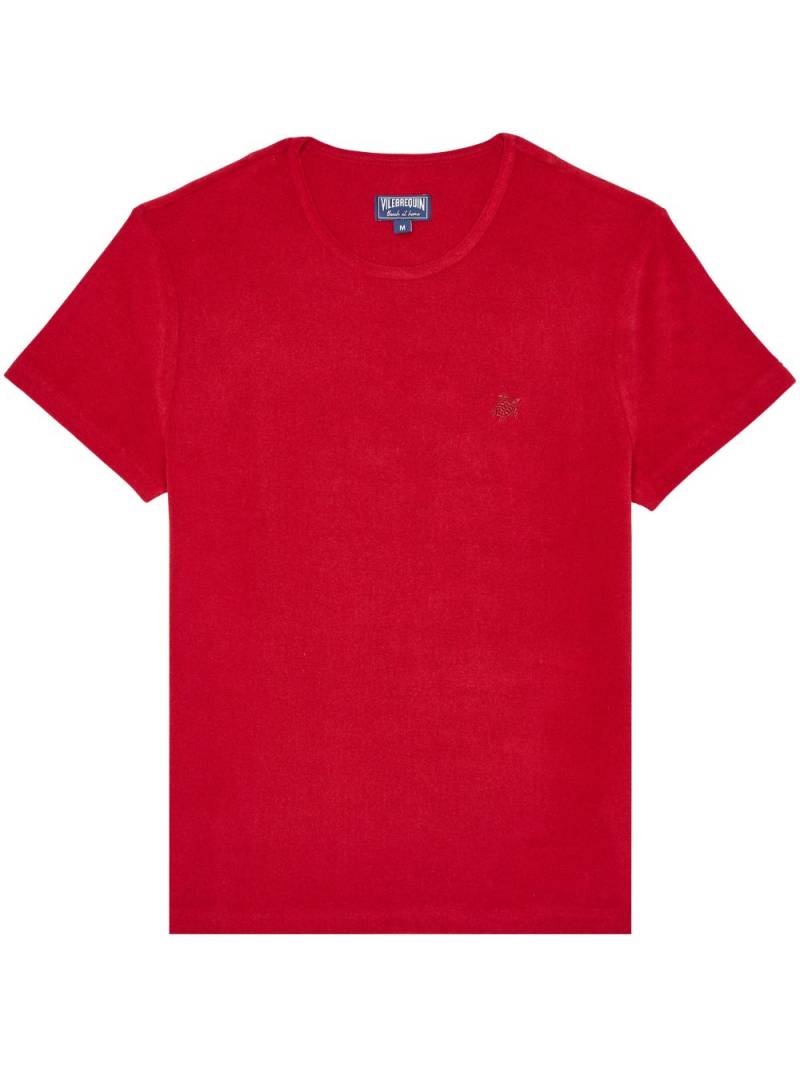 Vilebrequin Terry plain t-shirt - Red von Vilebrequin