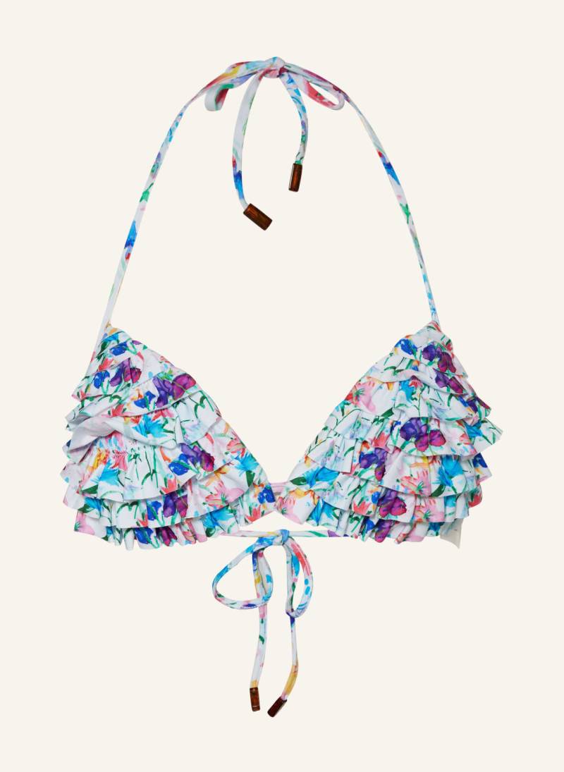 Vilebrequin Triangel-Bikini-Top Happy Flowers blau von Vilebrequin