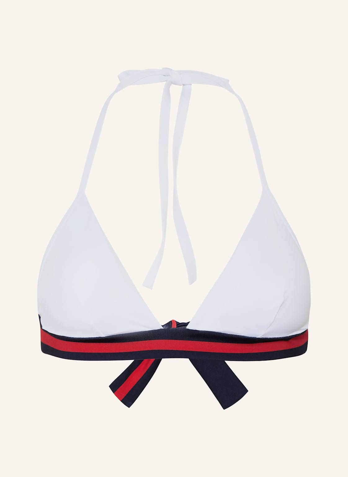 Vilebrequin Triangel-Bikini-Top Solid Fleche weiss von Vilebrequin