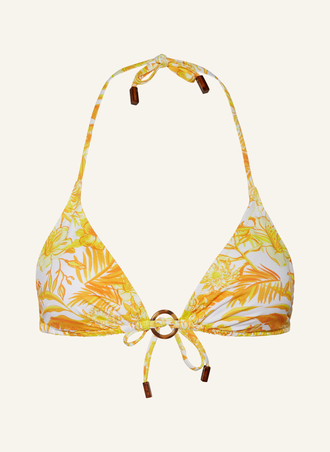 Vilebrequin Triangel-Bikini-Top Tahiti Flowers gelb von Vilebrequin