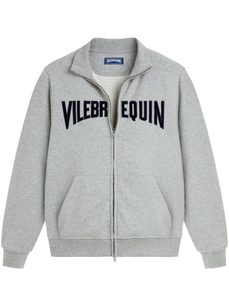 Vilebrequin cotton stitched-logo sweatshirt - Grey von Vilebrequin