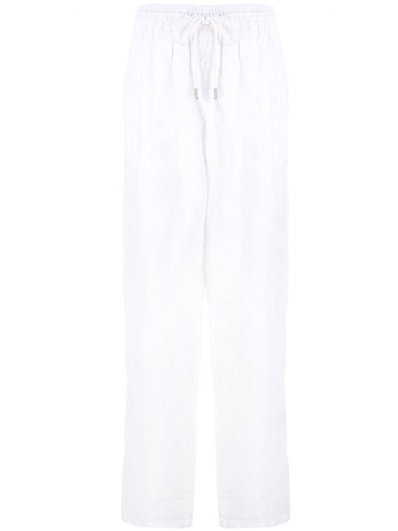 Vilebrequin drawstring straight-leg trousers - White von Vilebrequin