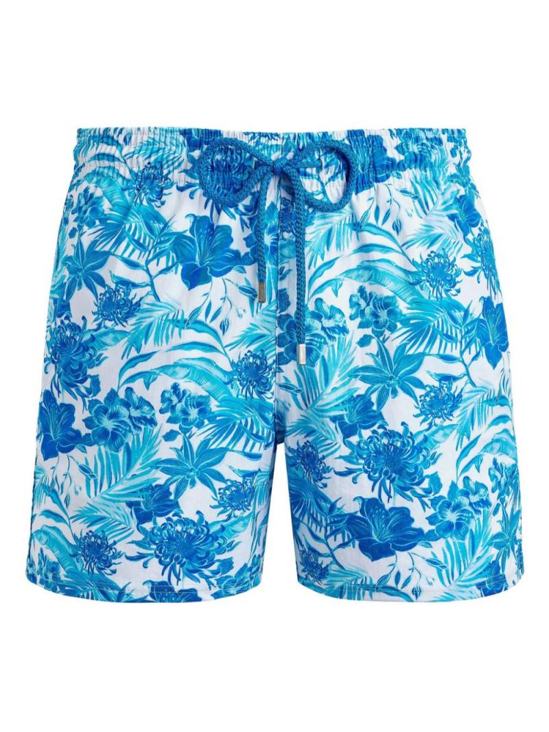 Vilebrequin floral-print swim shorts - Blue von Vilebrequin