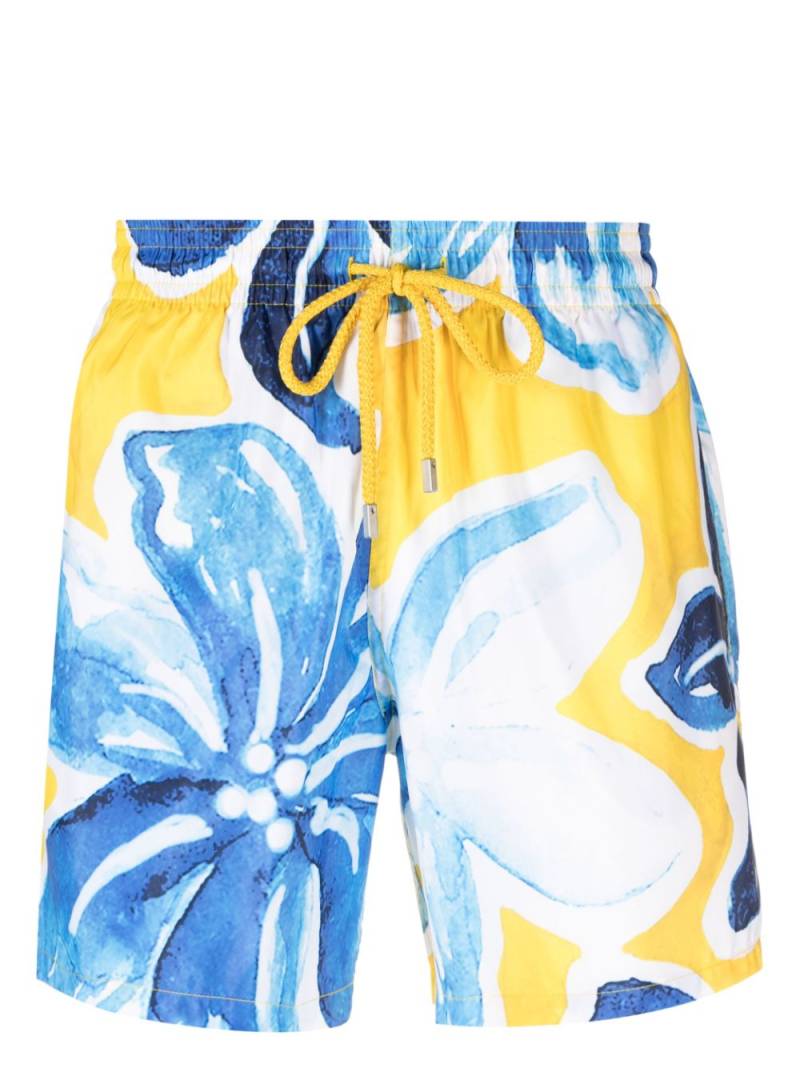 Vilebrequin floral-print swim shorts - Yellow von Vilebrequin