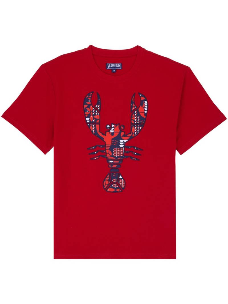 Vilebrequin graphic lobster print t-shirt - Red von Vilebrequin