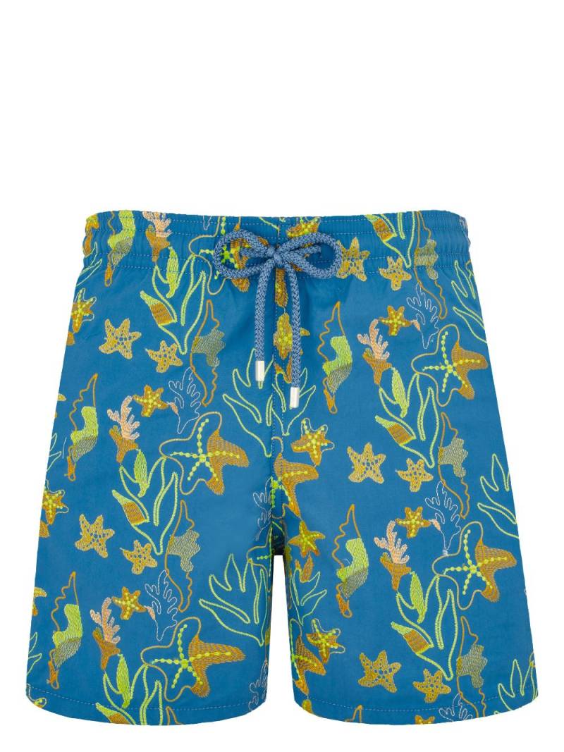 Vilebrequin graphic-print swim shorts - Blue von Vilebrequin