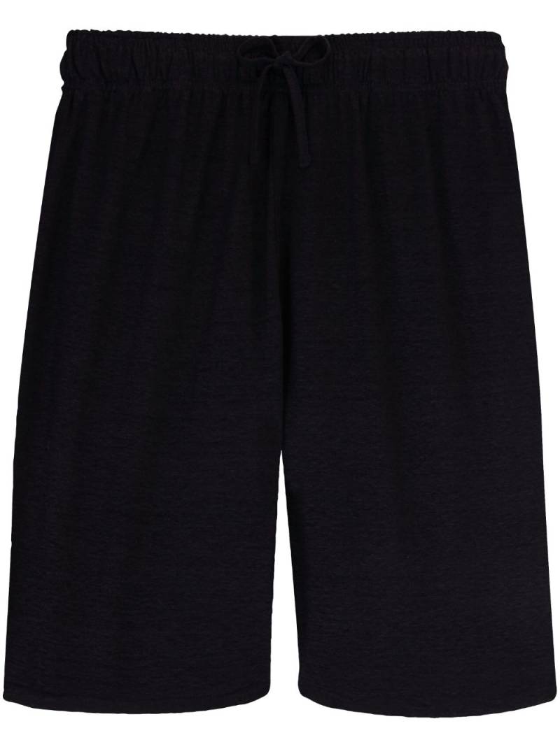 Vilebrequin linen bermuda shorts - Black von Vilebrequin